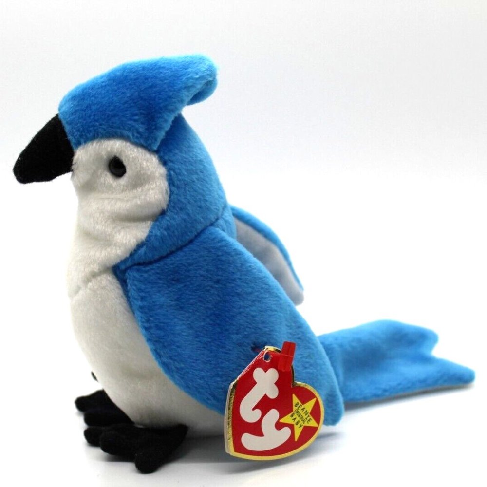 TY Beanie Baby Rocket The Bluebird - Date of Birth 03/12/1997 Retired New W Tags